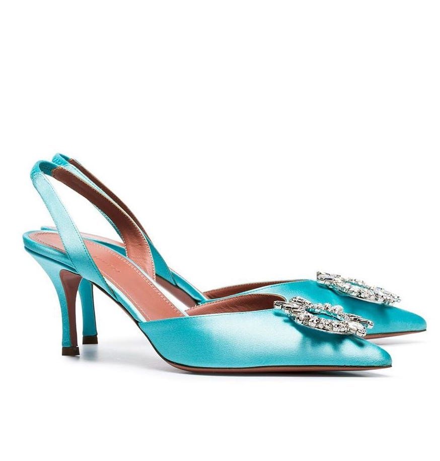 Footwear, High heels, Slingback, Turquoise, Basic pump, Blue, Shoe, Bridal shoe, Teal, Aqua, 