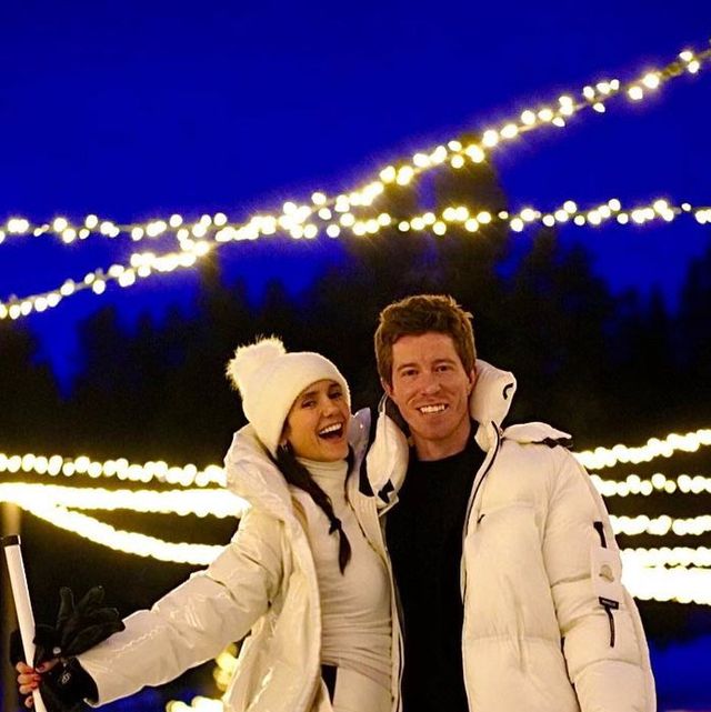 Nina Dobrev and BF Shaun White Show Off Their Costumes for Her Re-do  Birthday