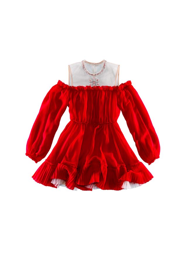 Giambattista Valli X H&M Long Tulle Dress Wine Red SOLD OUT! FR38 EMILY IN  PARIS