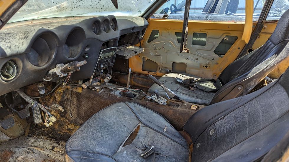 1970 datsun 240z in california wrecking yard