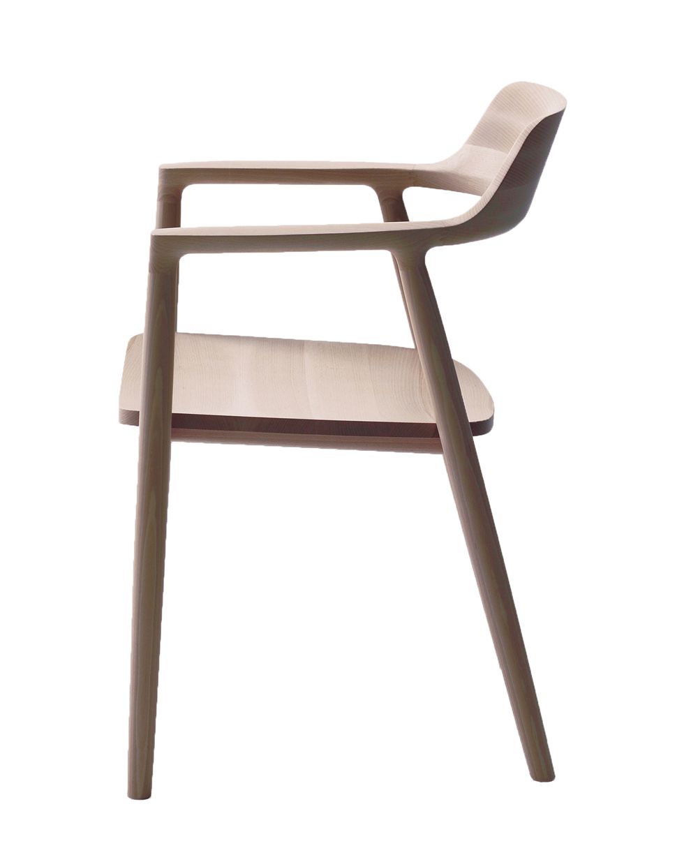 a white and grey chair