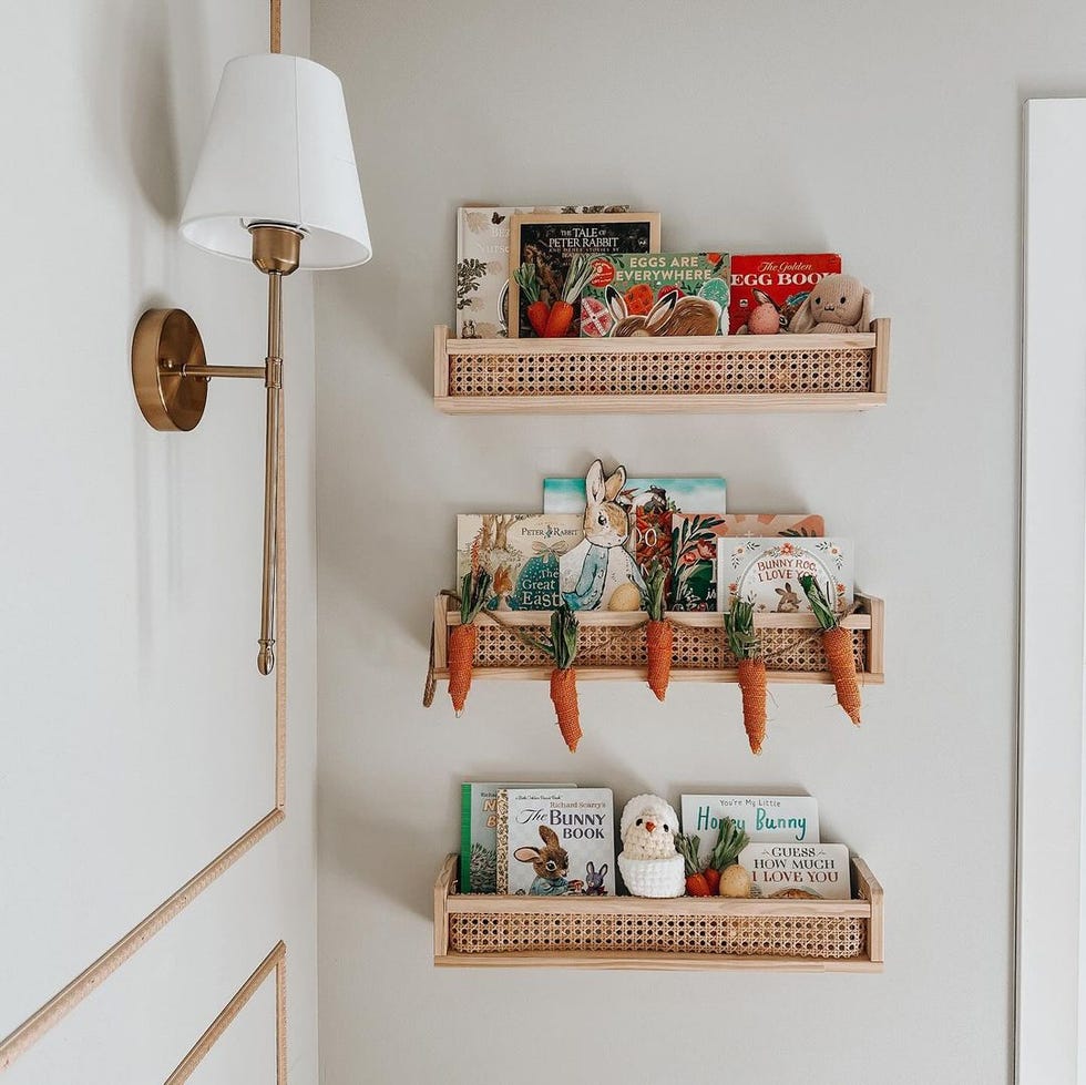 a shelf with objects on it