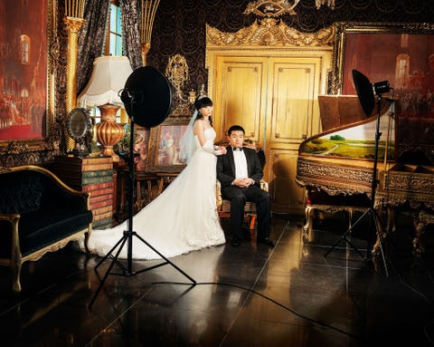 Een andere studio is een hommage aan het paleis van Versailles in Frankrijk