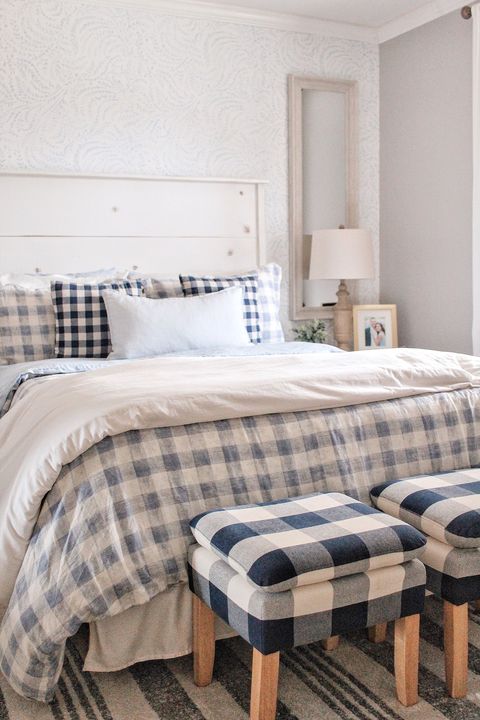 guest room ideas gingham