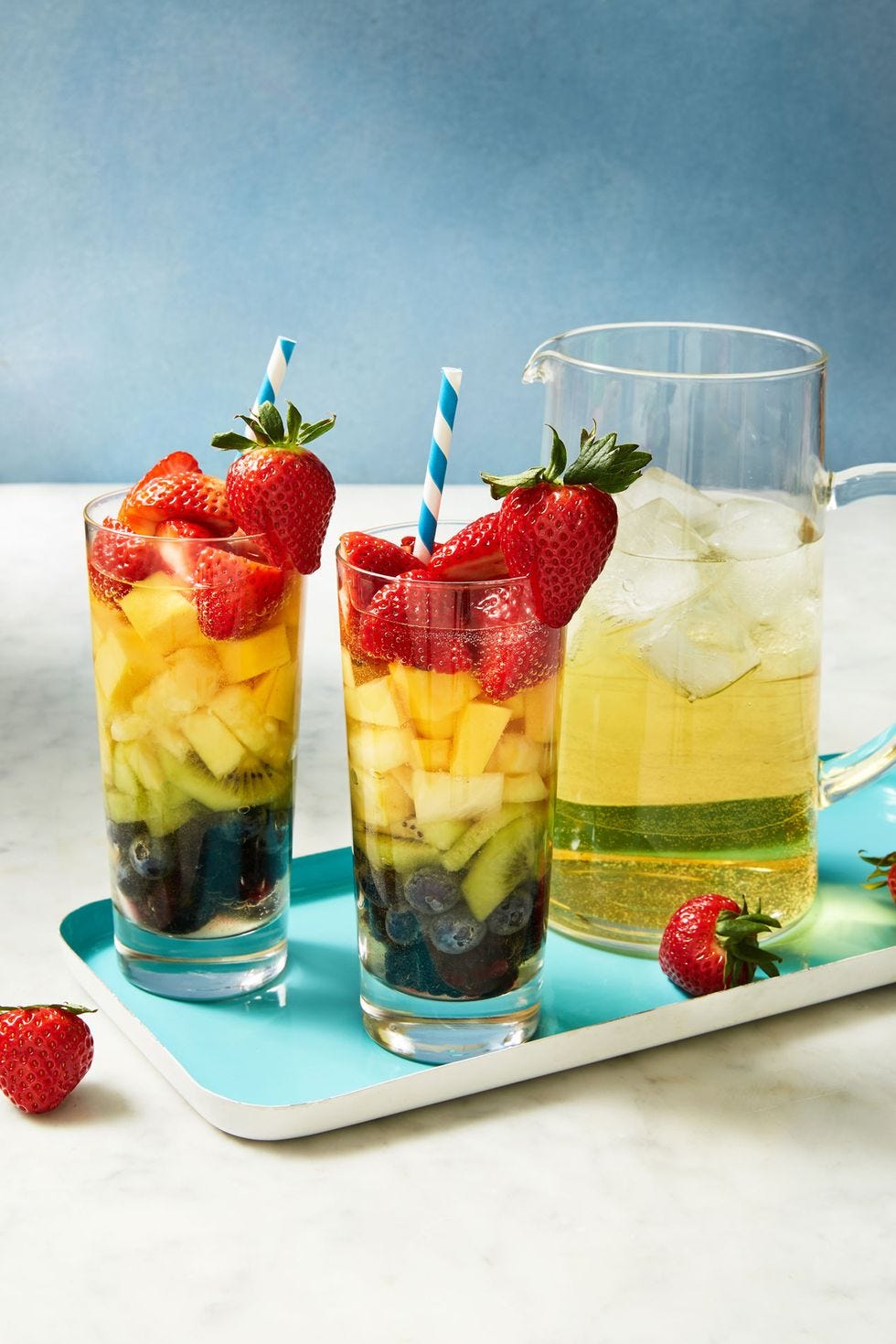 rainbow sangria cocktail