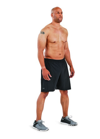 board short, Standing, Clothing, Shorts, Human leg, rugby short, Arm, Muscle, Shoulder, Joint, 