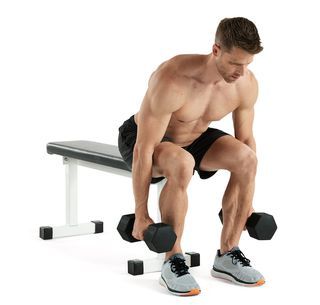 Weights, Exercise equipment, Arm, Muscle, Dumbbell, Shoulder, Leg, Joint, Fitness professional, Chest, 