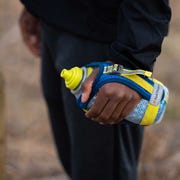 runner with handheld water bottle runner with handheld water bottle