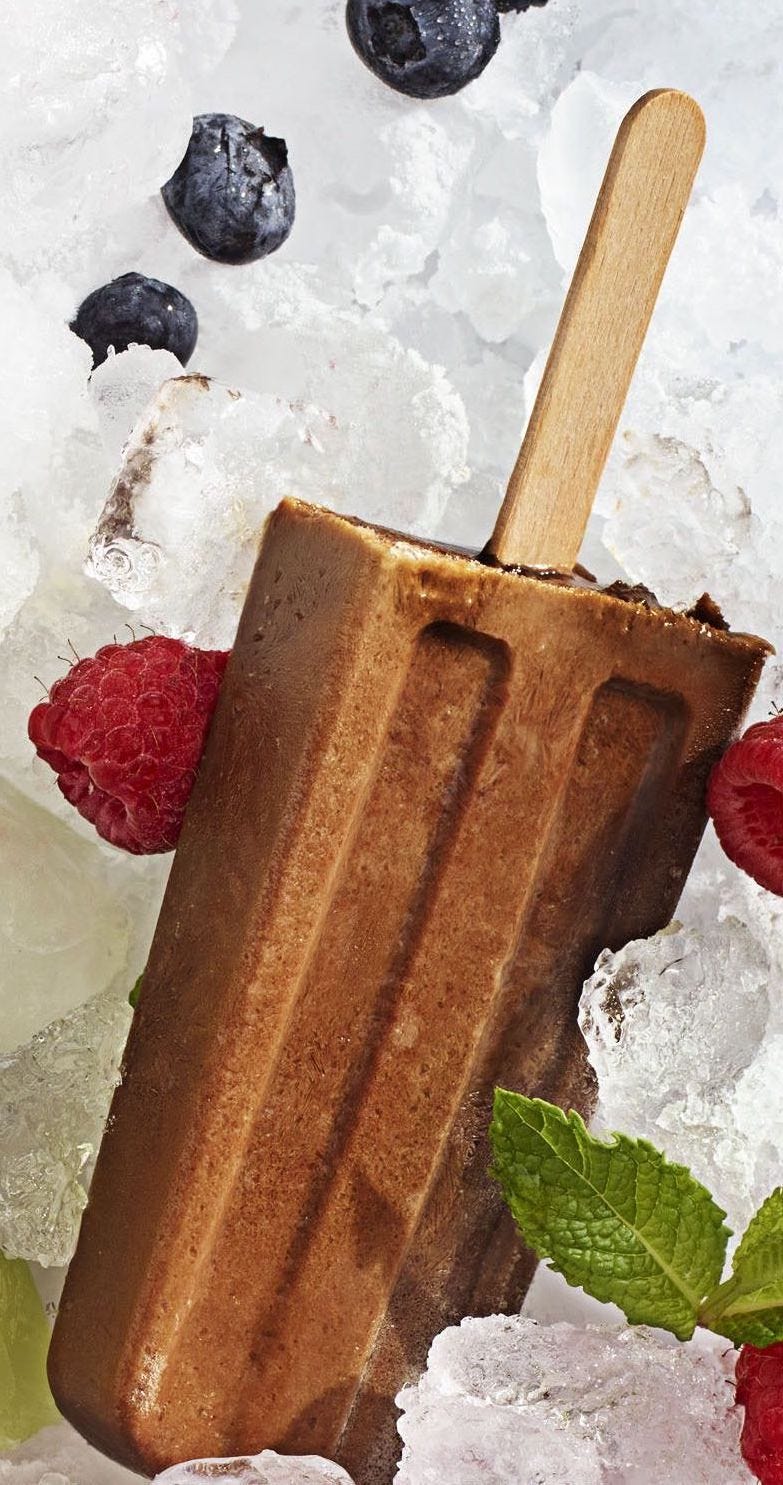 iced mocha fudge pops