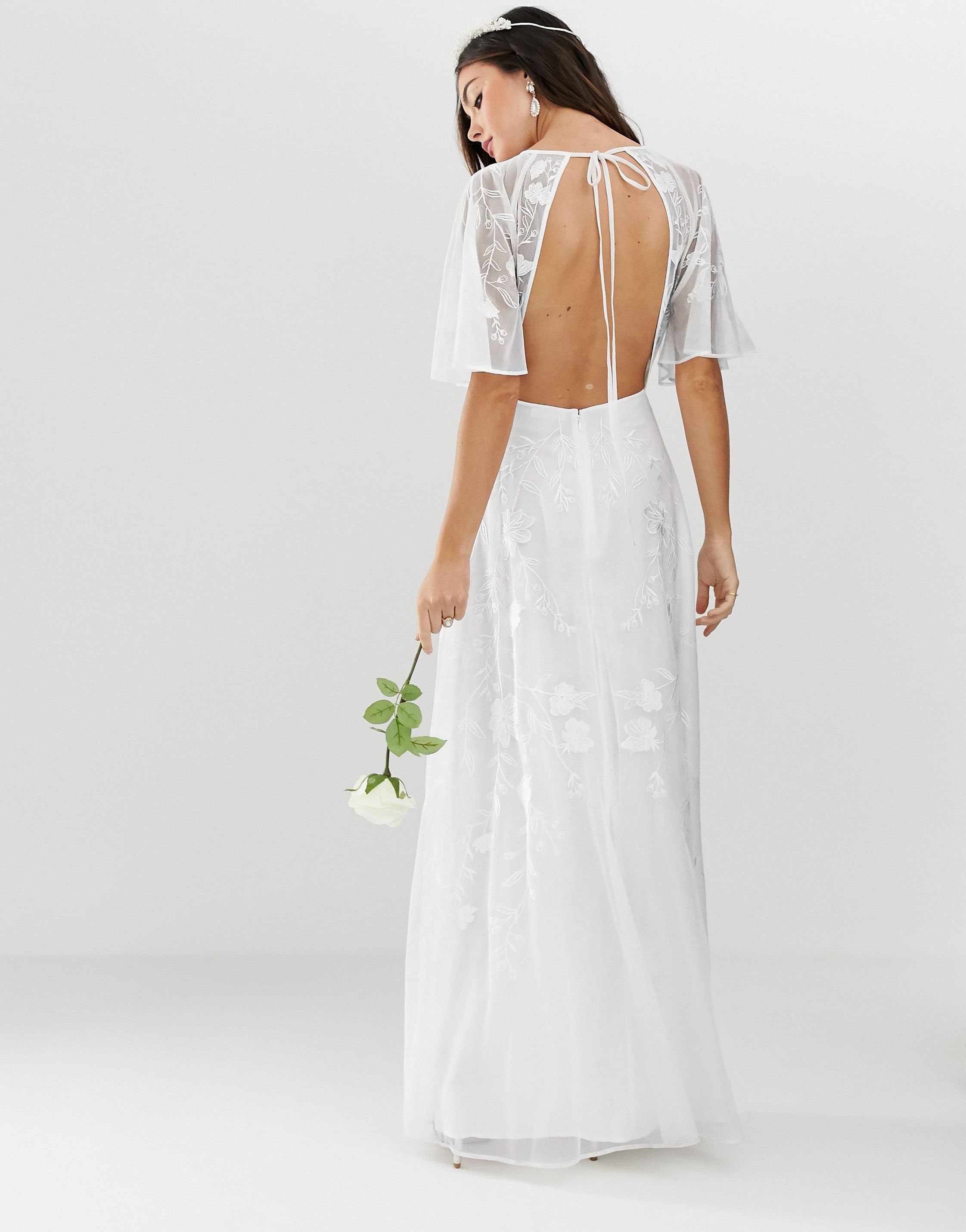 Asos boho sale wedding dress