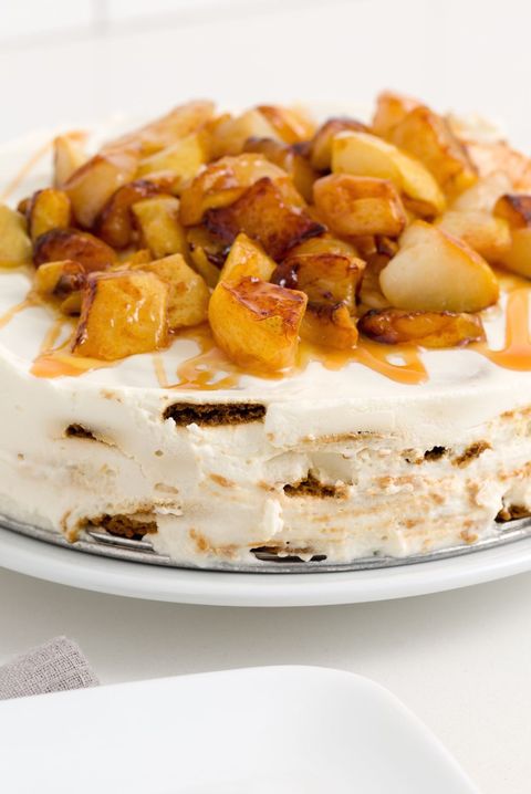 caramel apple cheesecake icebox cake