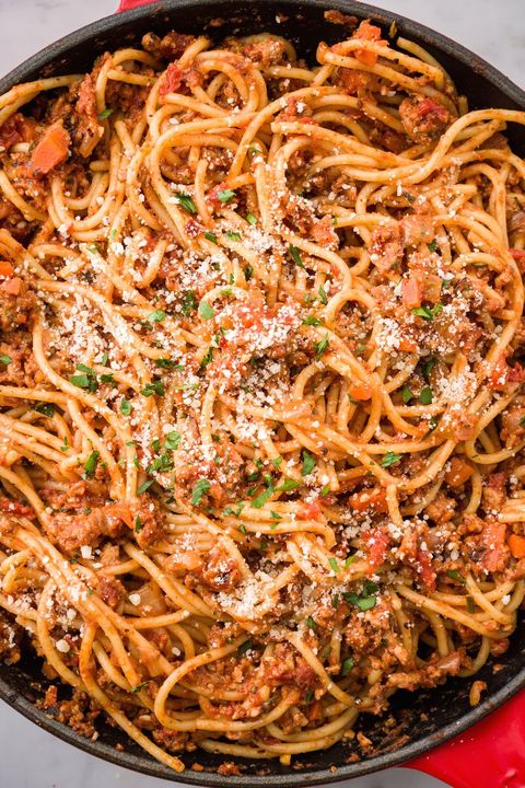 spaghetti with turkey ragù