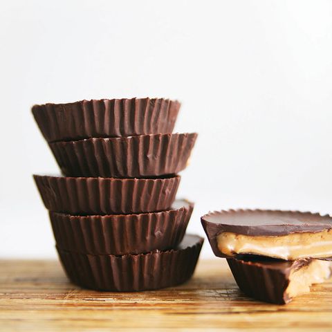 two ingredient peanut butter cups