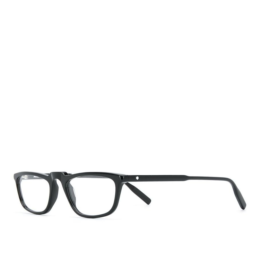 a pair of black glasses