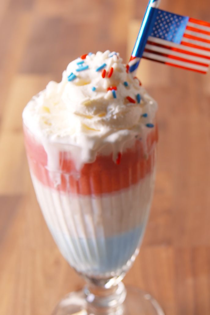 red, white and  boozy shakes