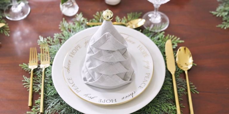 copy lime Thanksgiving 11 Fancy Napkin Folding Ideas - How to Fold Table Napkins for Christmas