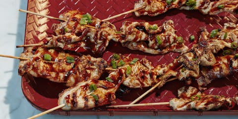 mongolian pork skewers