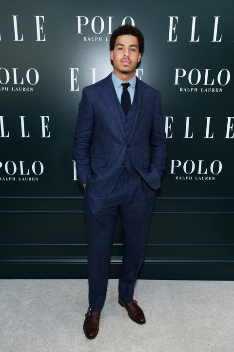 santa monica, california may 11 marcus scribner, wearing polo ralph lauren, attends elle hollywood rising presented by polo ralph lauren at the georgian hotel on may 11, 2023 in santa monica, california photo by phillip faraonegetty images for elle