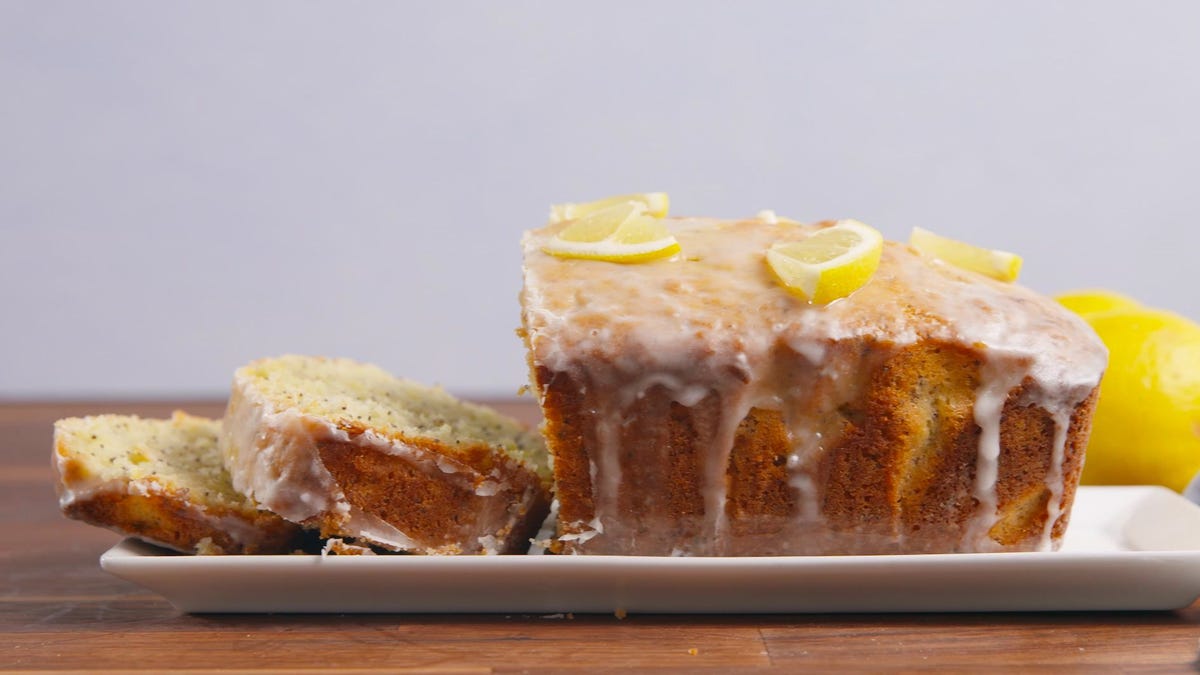 preview for This Lemon Poppy Seed Bread Tastes Like Sunshine