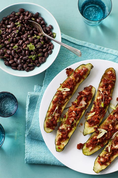 gluten free meals - Tex Mex Stuffed Zucchini with Black Beans gluten free meals tex mex stuffed zucchini with black beans
