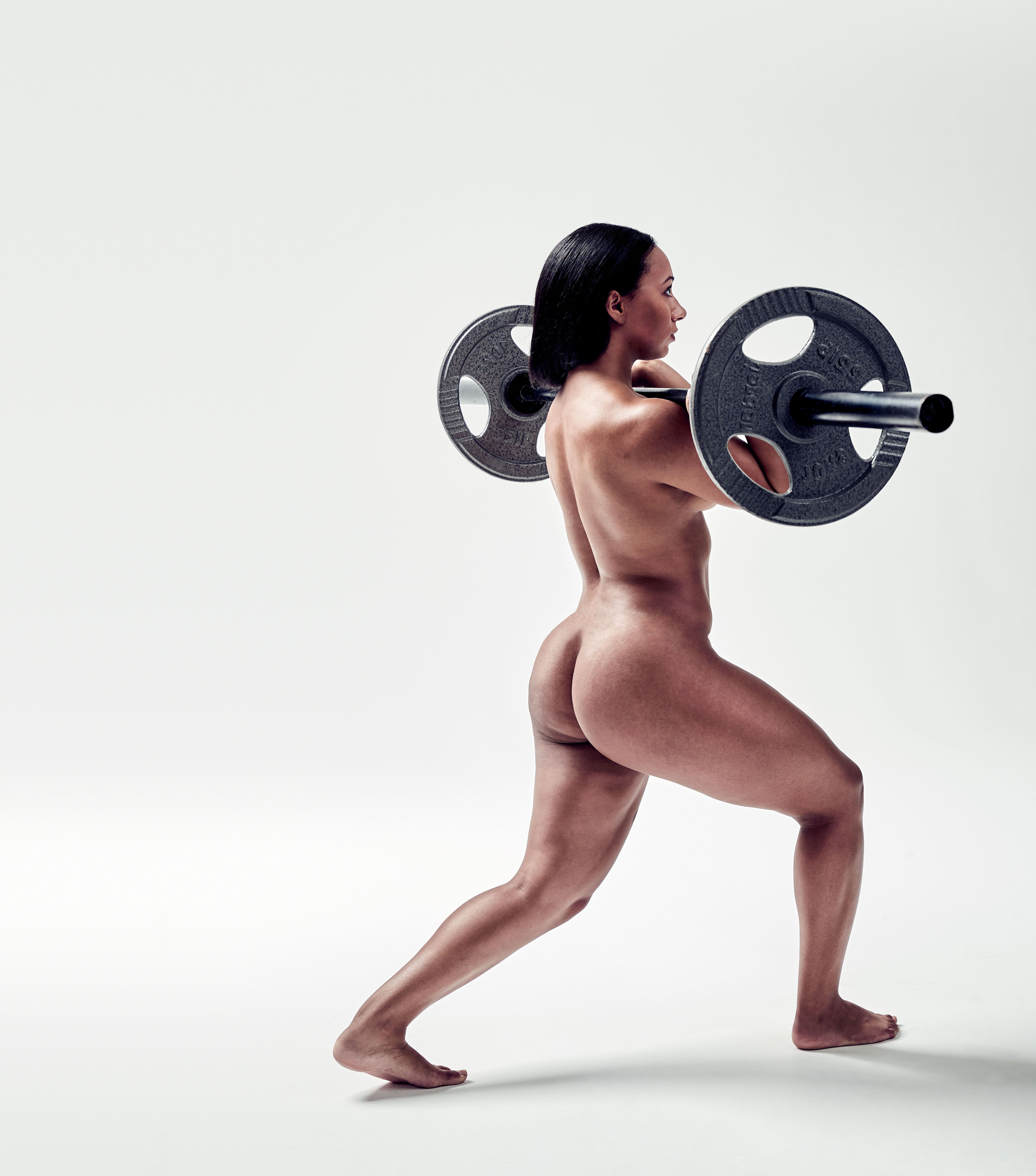 Nude Women Weightlifters