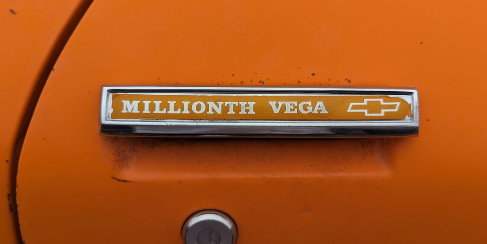 1973 chevrolet millionth vega in colorado wrecking yard