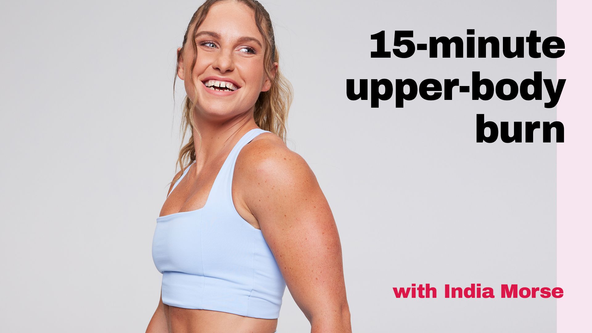 15-minute upper-body burn with India Morse