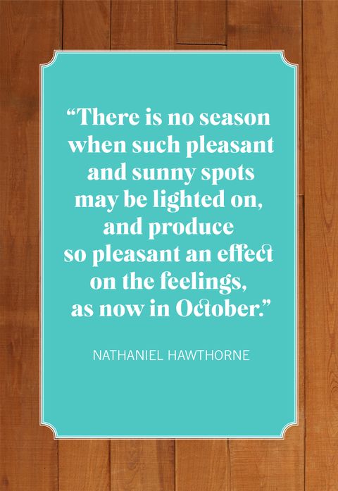 october quotes nathaniel hawthorne