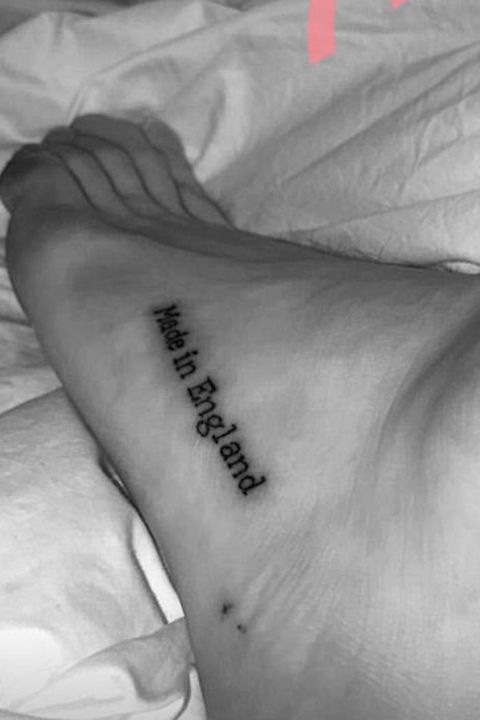White, Arm, Wrist, Skin, Tattoo, Hand, Joint, Font, Leg, Flesh, 