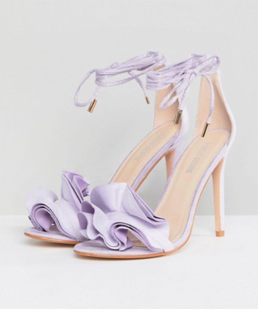Footwear, High heels, Purple, Lilac, Shoe, Lavender, Sandal, Violet, Bridal shoe, Basic pump, 