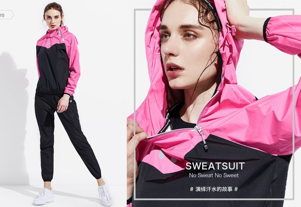 Pink, Clothing, Fashion, Sleeve, Magenta, Outerwear, Sportswear, Trousers, Neck, Leisure, 