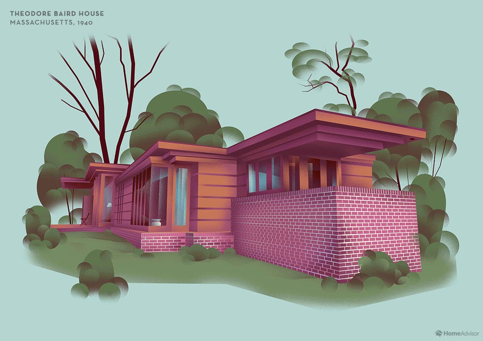 The Most Iconic Frank Lloyd Wright Home in Almost Every State in the U.S.