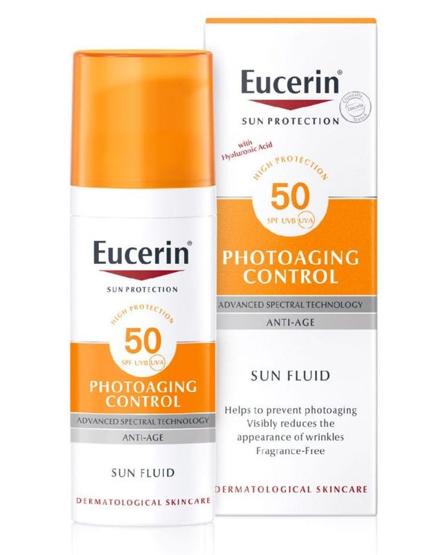 eucerin sun anti age face fluid spf50 50ml
