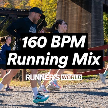 group of runners on a gravel path with a sign in the background group of runners on a gravel path with a sign in the background