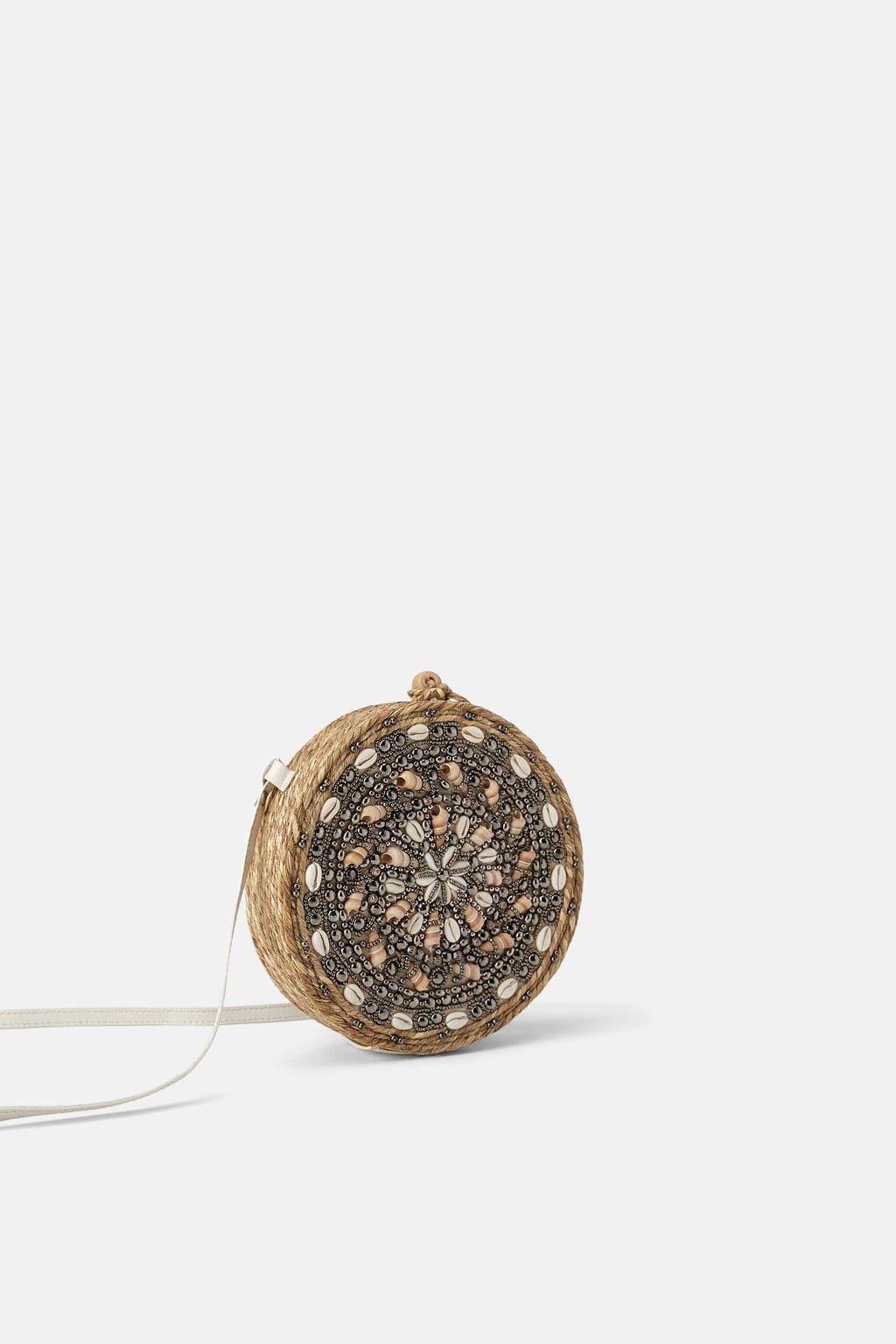 Round straw hot sale bag zara