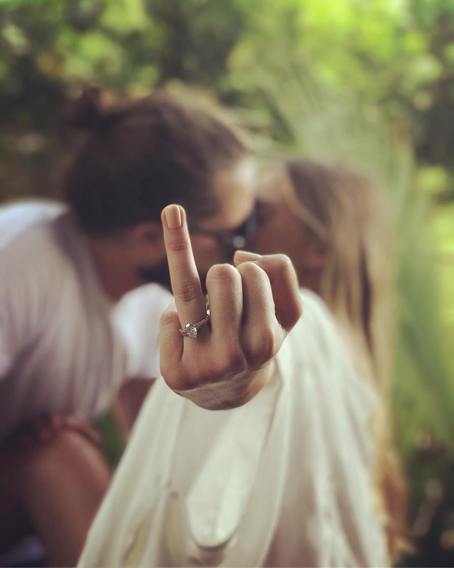 margot's engagement announcement was posted to instagram instagram