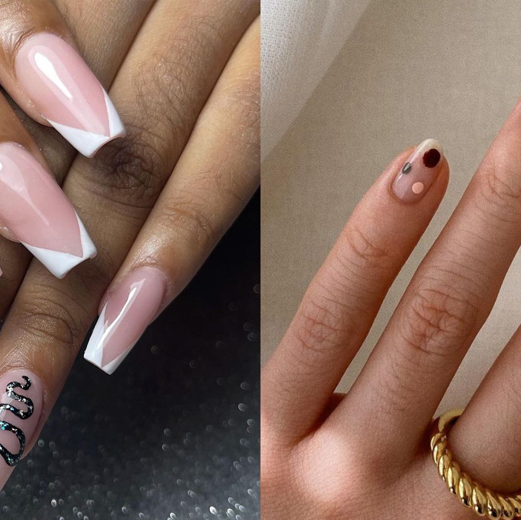 Christmas 2022's Top Nails: Nude Chrome and Sweater Prints