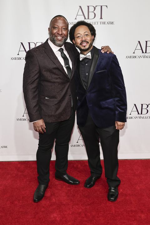 new york, new york   october 27 l r christopher rudd and alan c edwards attend the american ballet theatre fall gala at the david koch theatre at lincoln center on october 27, 2022 in new york city photo by jamie mccarthygetty images for american ballet theatre