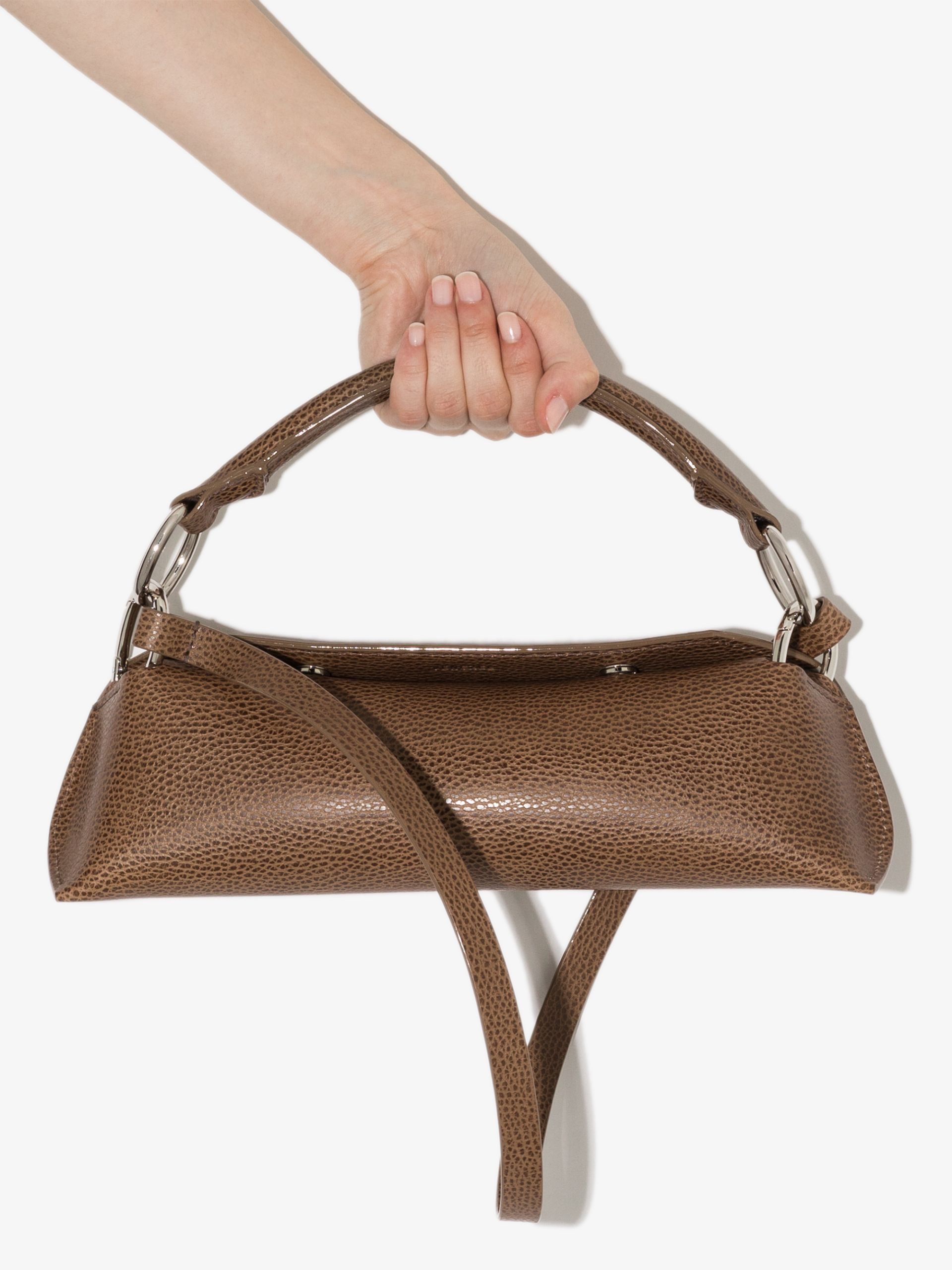 Jessie Patent Leather Structured Shoulder Handbag Women Evening Party Satchel Crossbody Top Handle Bags