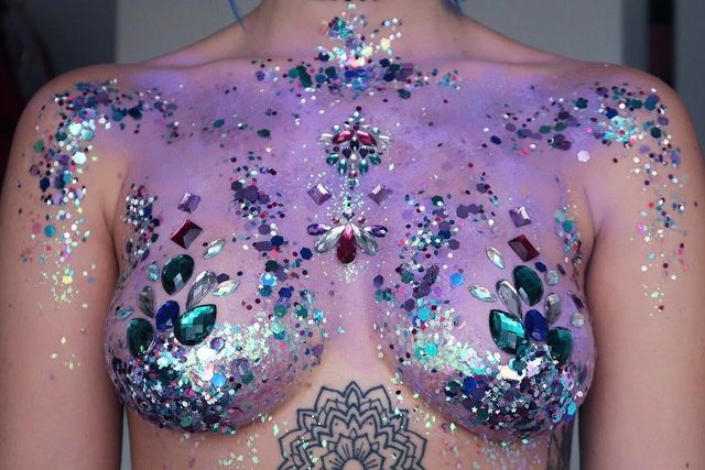 Disco Tits Are Music Festival Season's Sparkly New Alternative to Wearing  a Shirt