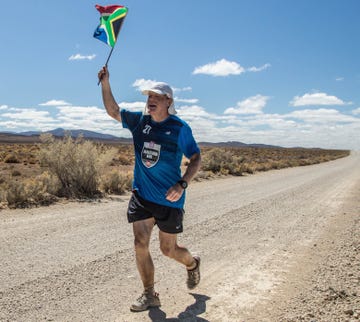 Eddie Izzard running in South Africa