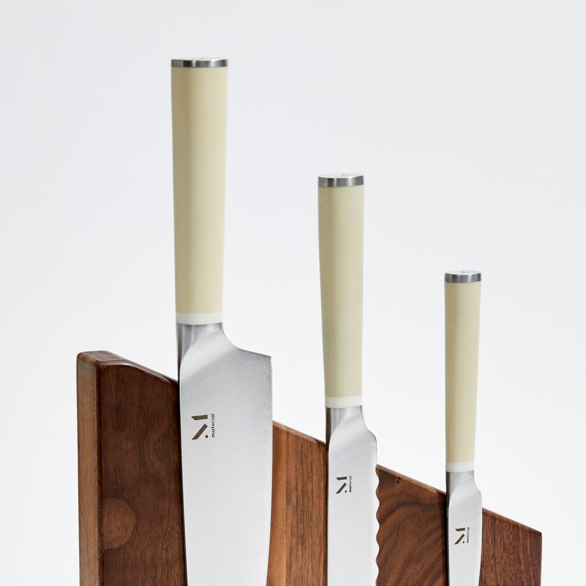 MATERIAL Knife Trio + Stand (Cool Neutral/White Ash)