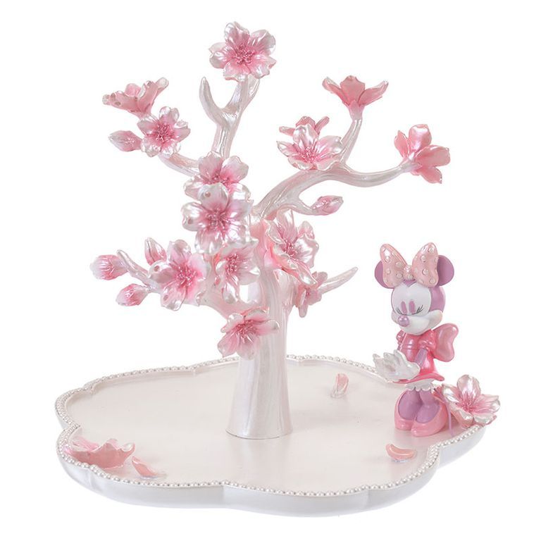 Pink, Cherry blossom, Flower, Blossom, Plant, Figurine, Branch, Tree, Houseplant, 