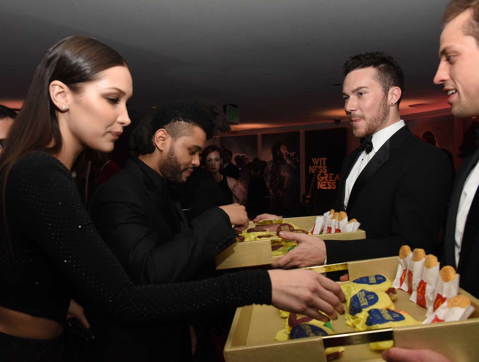celebs eating fast food