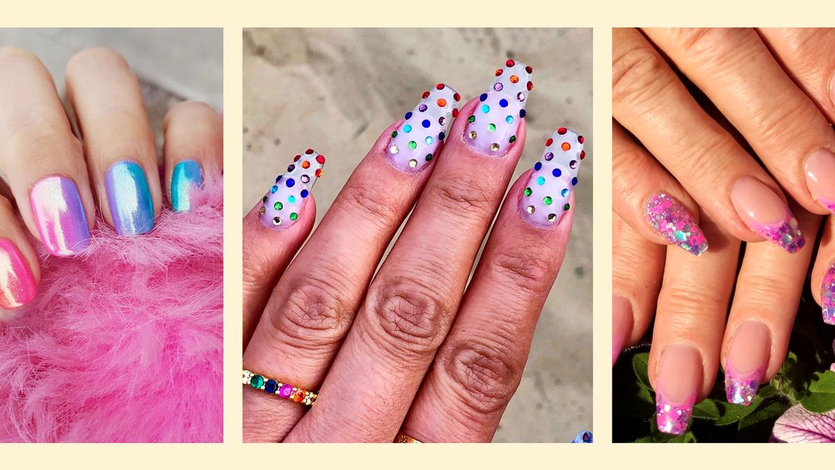 20 Best clear glitter nails ideas