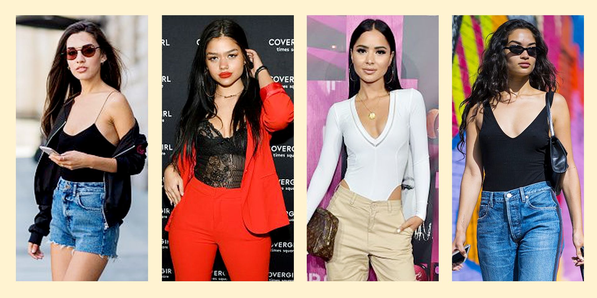 Step Up Your Fashion Game with a Lace Bodysuit, Jeans, and Blazer Combo ...