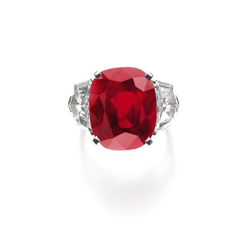 cartier sunrise ruby ring