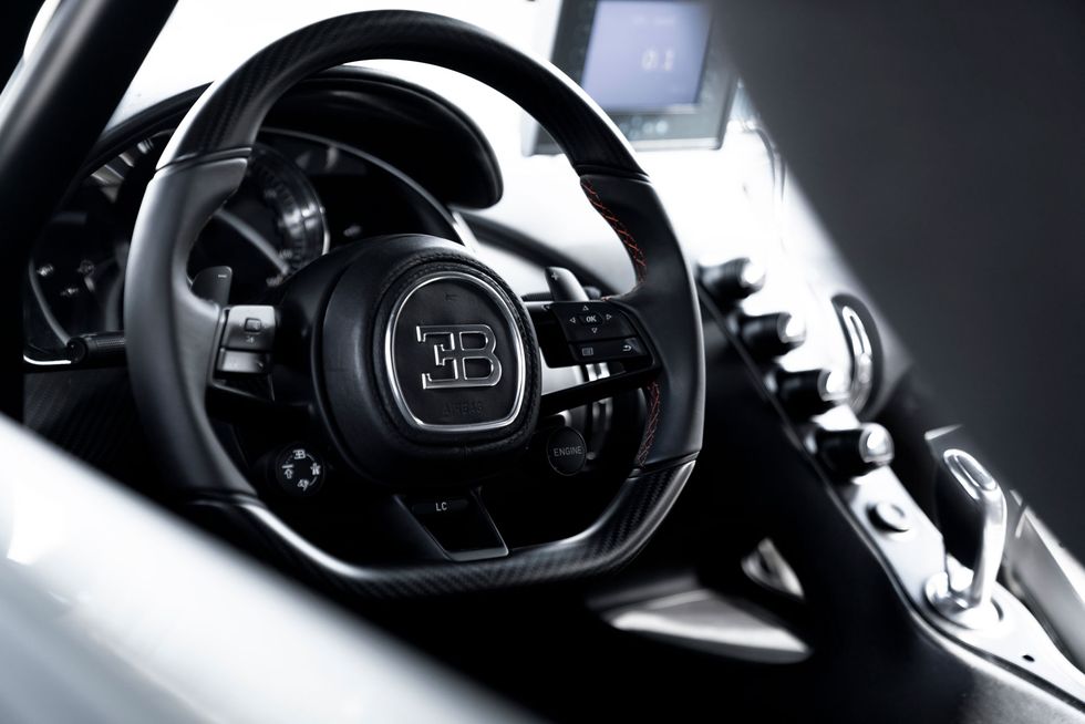 2020 Bugatti Chiron steering wheel