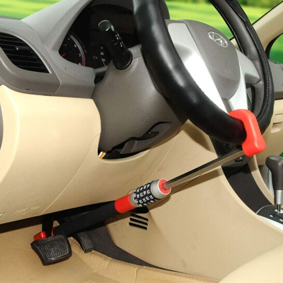 LESTA ペダルロック 盗難防止 車 ハンドルロック併用可（LESTA