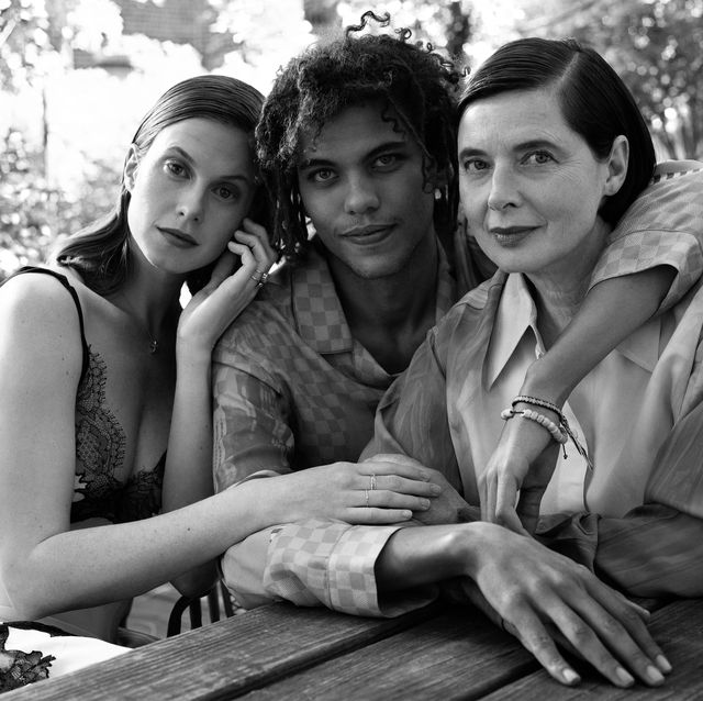 isabella rossellini with daughter elettra and son roberto